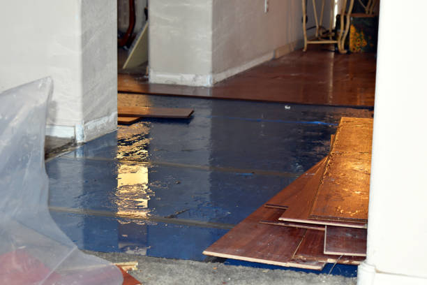 Professional Burst Pipe Cleanup technician working in North Prairie, WI